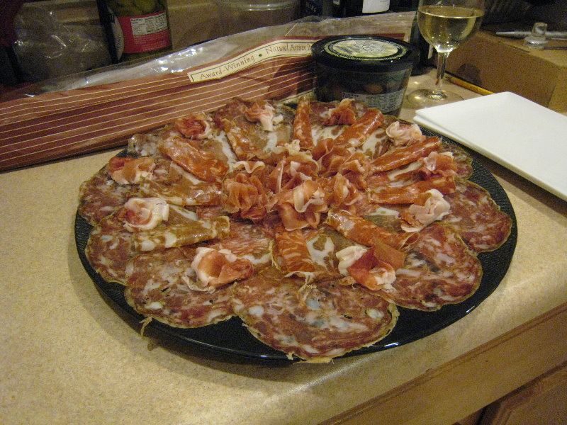 plate of salami